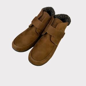 Classique Camel Brown Faux Suede Fabric Ankle Bootie Women Size 8.5 NIB